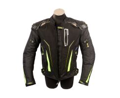 R-R-Line Textiljacke schwarz neo gelb   CE