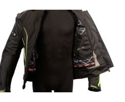 R-R-Line Textiljacke schwarz neo gelb   CE