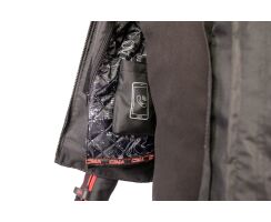 Grid Textiljacke schwarz rot     CE