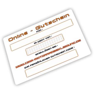 Geschenkgutschein  LAGERVERKAUF