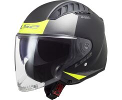 LS2 OF600 Copter Urbane black matt Yellow