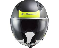 LS2 OF600 Copter Urbane black matt Yellow