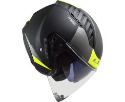 LS2 OF600 Copter Urbane black matt Yellow