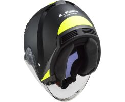 LS2 OF600 Copter Urbane black matt Yellow