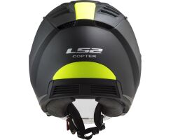 LS2 OF600 Copter Urbane black matt Yellow