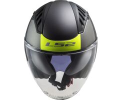 LS2 OF600 Copter Urbane black matt Yellow