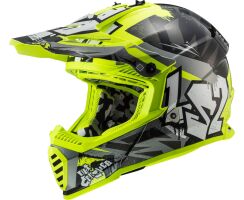 LS2 MX437 Crusher Black Yellow
