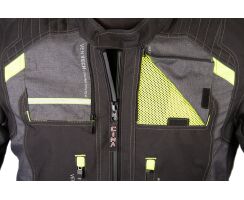 SPX-Textil Damen Tourenjacke schwarz  gelb grau