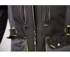 SPX-Textil Damen Tourenjacke schwarz  gelb grau